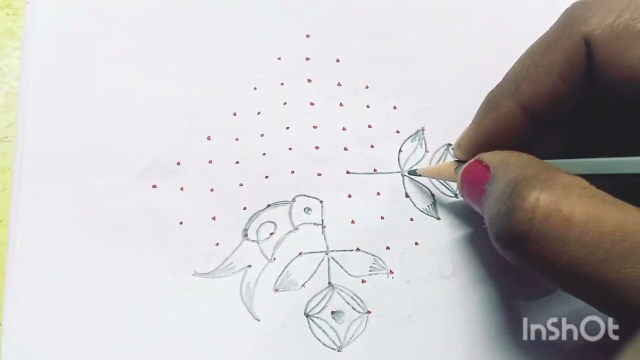 13*1 parrot 🦜🦜🦜 muggulu 🌺