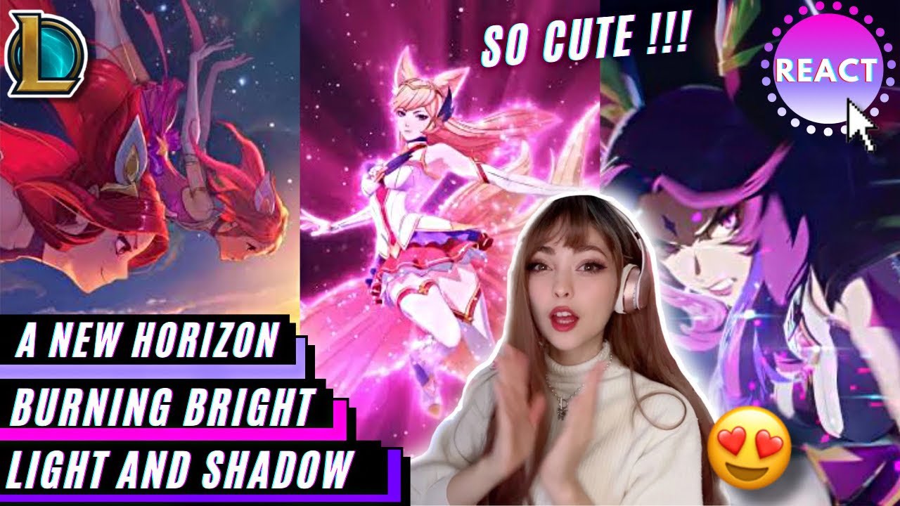 REACTING to ALL STAR GUARDIAN CINEMATICS !!! | LIGHT AND SHADOW | A NEW HORIZON | BURNING BRIGHT