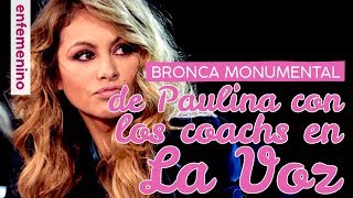 La gran bronca de Paulina Rubio con el resto de coachs de La Voz