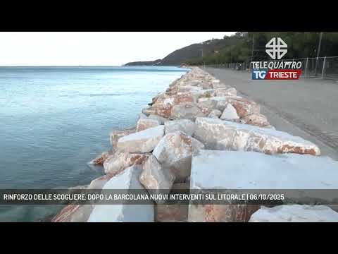RINFORZO DELLE SCOGLIERE: DOPO LA BARCOLANA NUOVI INTERVENTI SUL LITORALE | 06/10/2025