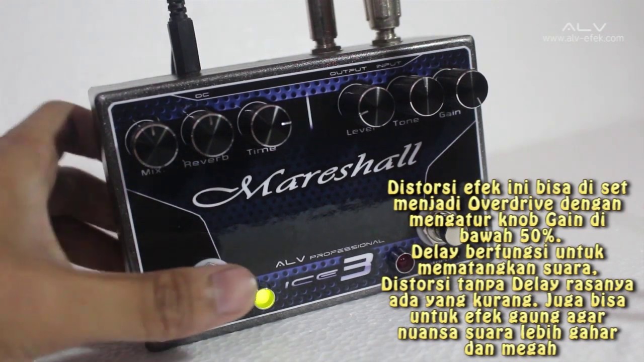 Review Efek Gitar custom lokal Murah dan Bagus ALV Mareshall ICE-3