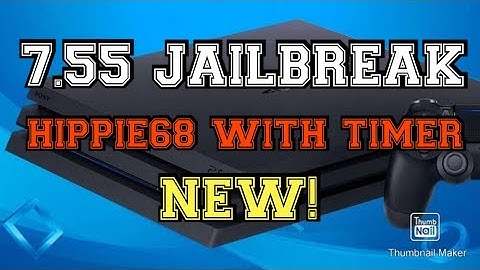 PS4 JAILBREAK 7.55 NEW HOST BY HIPPIE68 WITH TIMER 2021