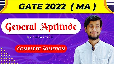 GATE 2022 GENERAL APTITUDE | Mathematics Paper #gate #general_aptitude_gate #thelearningfield