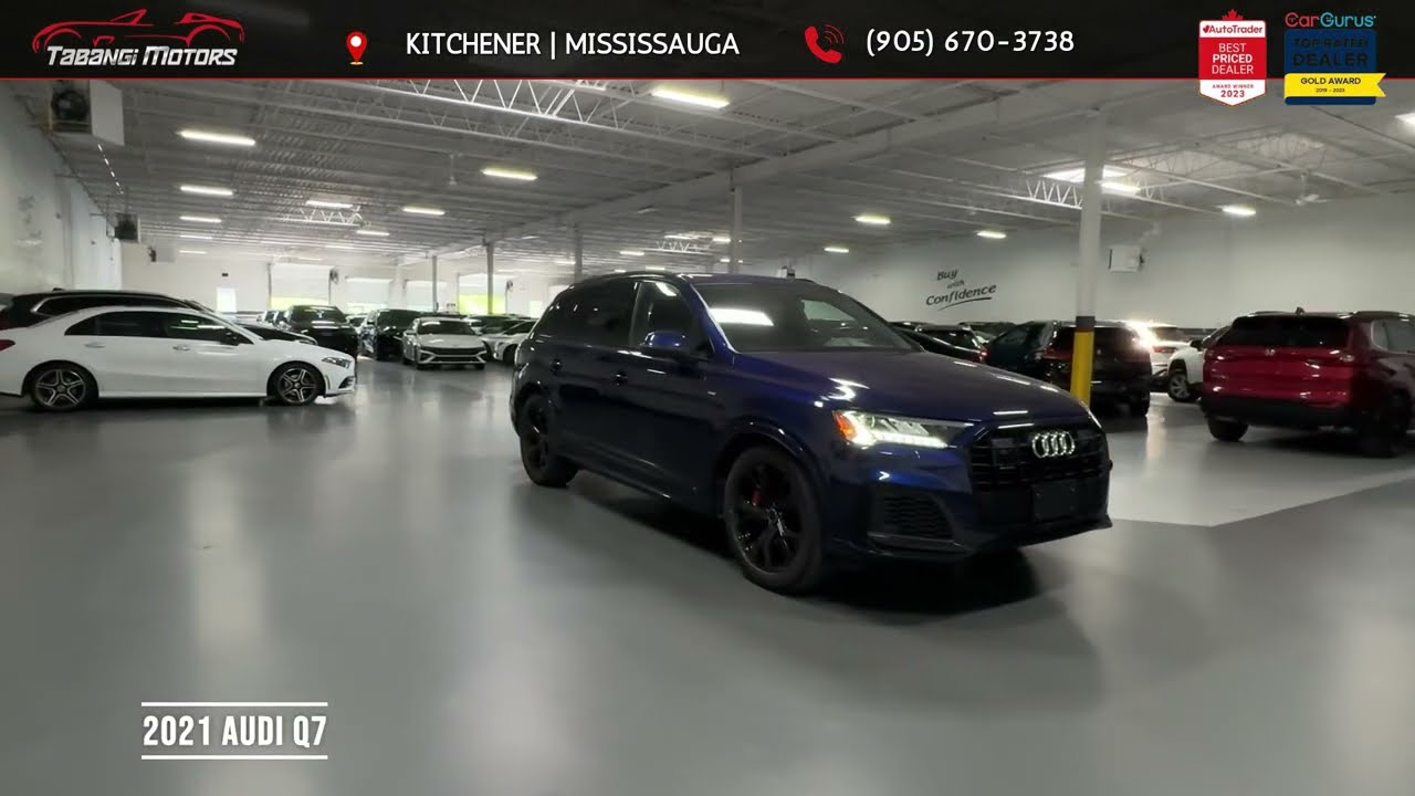 2021 Audi Q7 Blue 68556 KMs, Stock- 17436