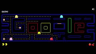 Pacman Doodle - google doodle games watch video 