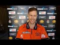 Jason Behrendorff Perth Scorchers speaks ahead of the matches  against  Hurricanes and Stars