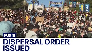 Dispersal order issued at UCLA