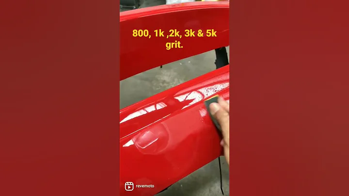 Removing a clear coat run by wet-sanding!