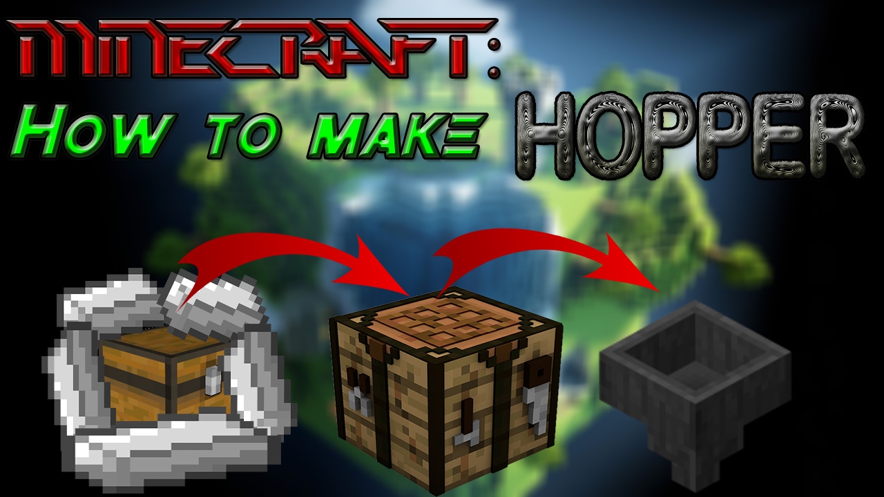 Minecraft How to make Hopper YouTube