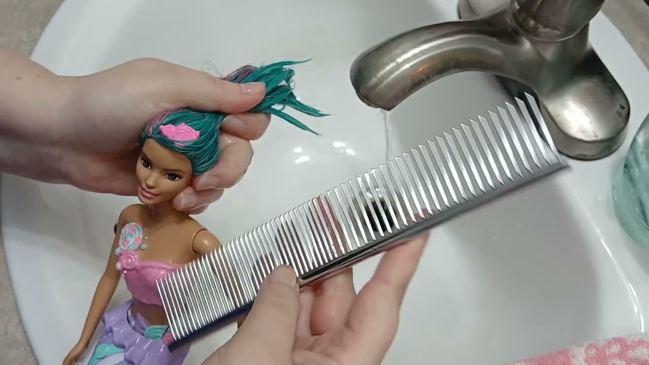 Unboxing and Cleaning of a 2015 Dreamtopia Candy Kingdom Mermaid Barbie ASMR #barbie #mermaidbarbie