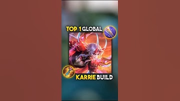 TOP 1 GLOBAL KARRIE BUILD AND EMBLEM S35 #mobilelegends #mlbb #gaming