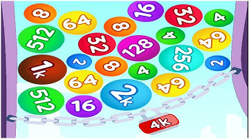 Chain Ball 2048 - merge balls 2048 - Gameplay Walkthrough - Max Levels reach 4096