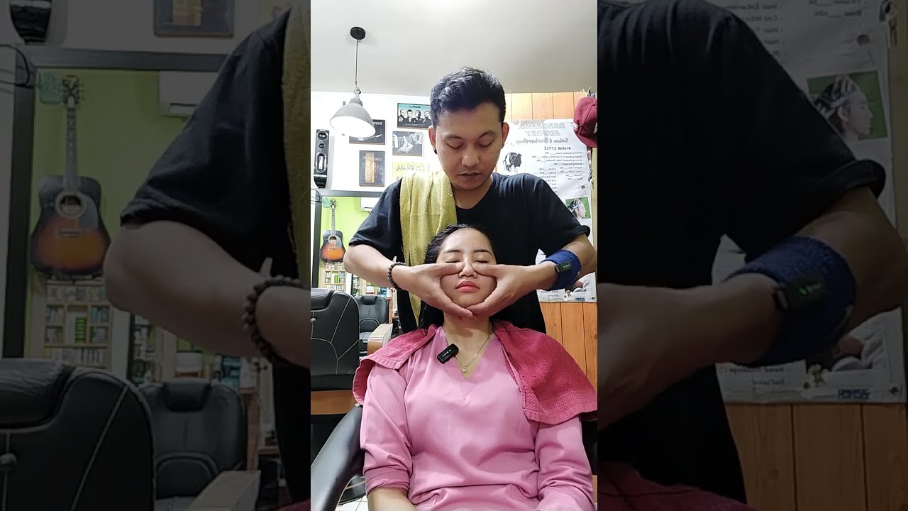 Part 2 kk Dibah selsai Creambath ,Dibah Juga pengen di Headmassage simple  nih,kayanya di lelah bgt
