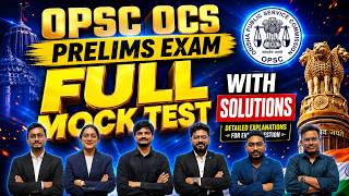 OPSC OCS Prelims 2026 | OPSC OAS Full Mock Test with Solution | OPSC PRELIMS Exam 2026