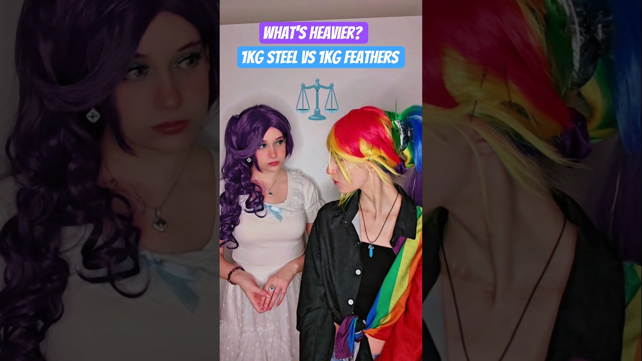 What's heavier? | Rarity & Rainbow Dash #mlp #cosplay #shorts
