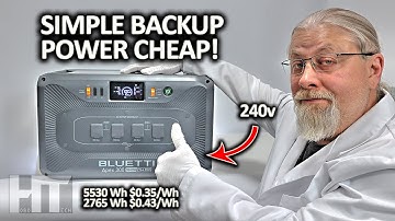 Bluetti "APEX 300" 120v/240v MODULAR Home Backup Power Station | Cheap & Simple!