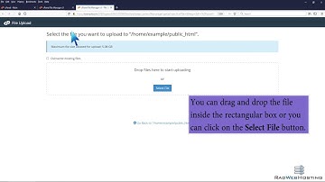How to Upload Files via the cPanel File Manager
