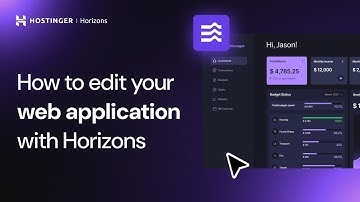 How to Edit and Update Your Web Application with Hostinger Horizons