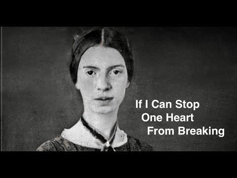 "If I Can Stop One Heart from Breaking" Poem by Emily Dickinson, Music by Kari Cruver Medina