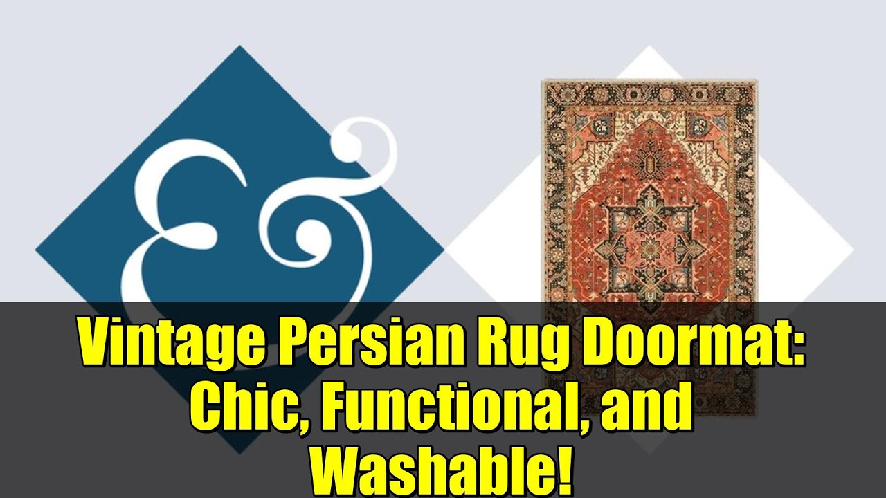 Vintage Persian Rug Doormat: Chic, Functional, and Washable! | Collive Indoor Door Mat Review