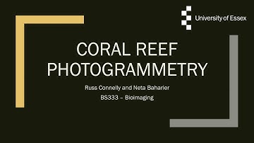 Coral Reef Photogrammetry