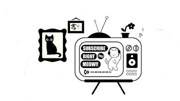 cute aesthetic Intro & Outro templates (with dancing cat) | FREE FOR USE