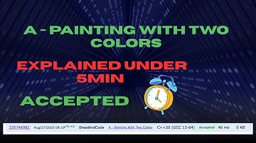 Problem A Painting With Two Colors | Codeforces Round 1045 (Div 2)