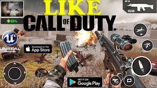 TOP BEST 25 WAR GAMES FPS LIKE CALL OF DUTY IN MOBILE HIGH GRAPHICS OFFLINE -ONLINE OF THE YEAR 2021 screenshot 1