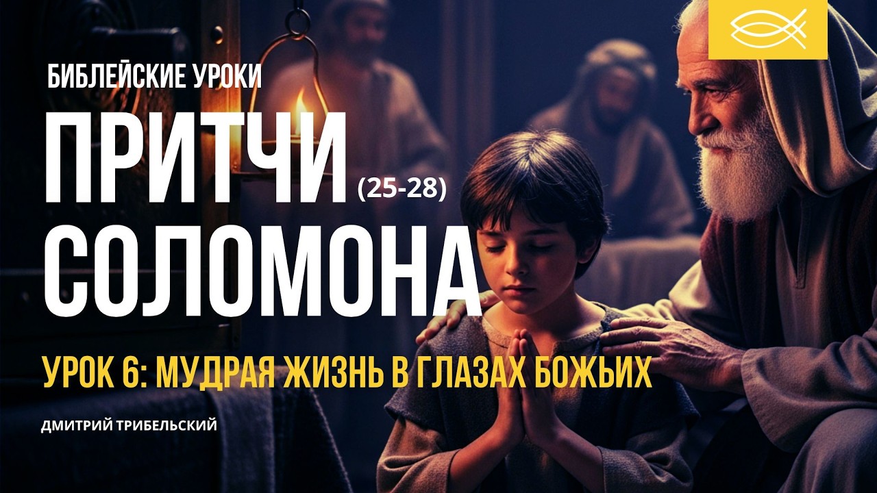 ПРИТЧИ СОЛОМОНА (25-28 главы) | 6 Урок | МУДРАЯ ЖИЗНЬ В ГЛАЗАХ БОЖЬИХ | Дмитрий Трибельский