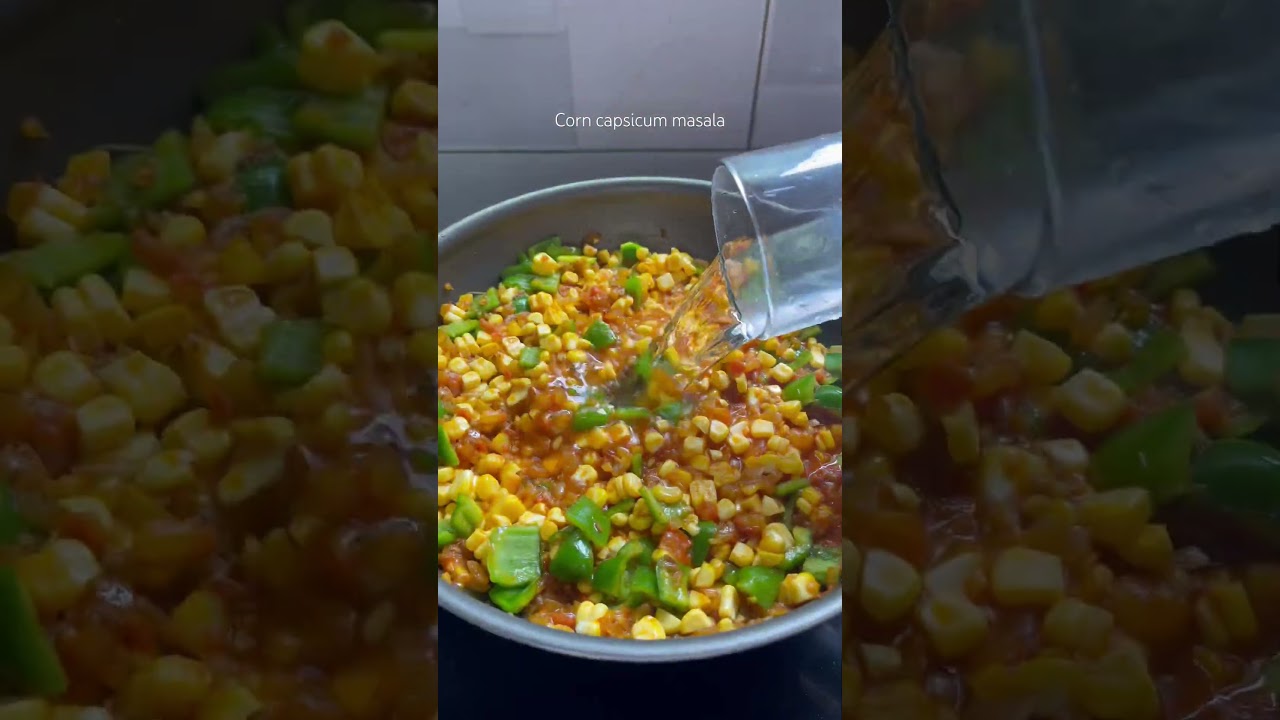 Corn capsicum masala | corn recipe | creamy corn capsicum recipe 