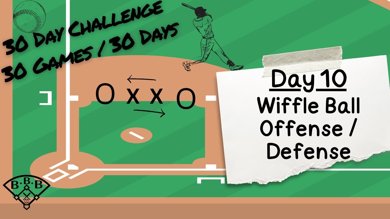 Wiffle ball offense defense fun baseball games to play for youth