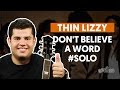 Don't Believe A Word - Thin Lizzy (How to Play - Guitar Solo Lesson)