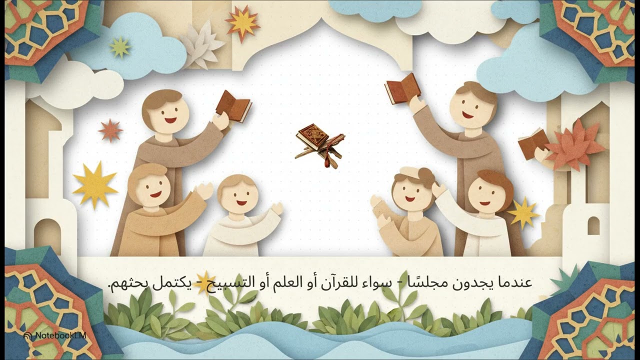 شرح حديث مجالس الذكر - الصف الثامن