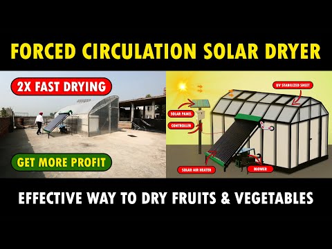 Forced Circulation Solar Dryer | Solar Dryer System for Fruits and