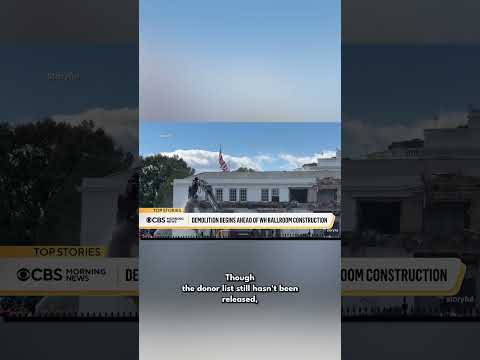 Trump Demolishes East Wing