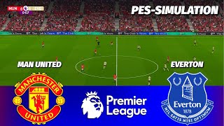 Live Manchester United Vs Everton - Premier League 202526 Pes 21 Simulation