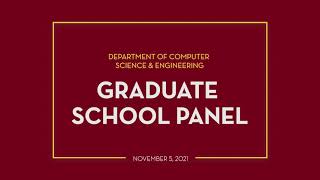 Graduate School Panel - November 5, 2021