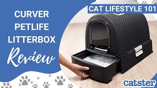 Curver Pet Life Style scoop Hooded Litter Box Creme-White filter 