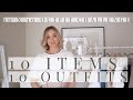 10 items, 10 looks | 10 X 10 outfit challenge | Olivia Rose