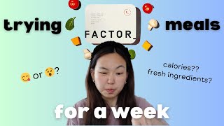 trying FACTOR MEALS for a week | review + FREE coupons!!