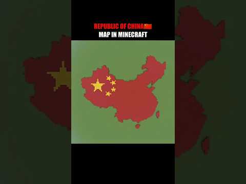 Membuat Peta Negara China🇨🇳 di Minecraft #pixelart