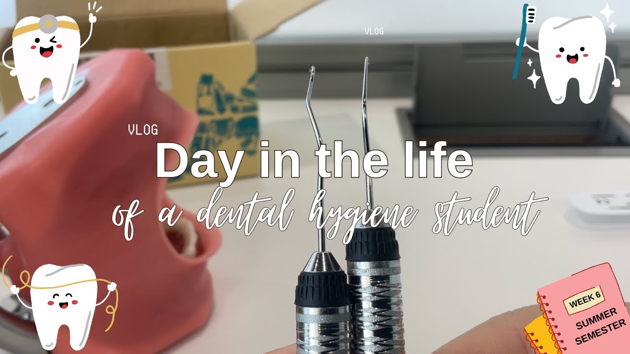 Vlog | Day in the Life as a Dental Hygiene Student | Summer Semester ...