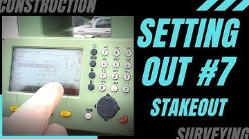 SETTING OUT - How to use a Total Station "Stakeout" program. Step by step guide on marking a point.