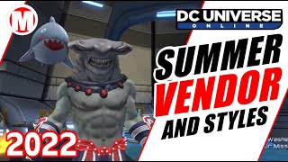 DCUO Summer Vendor, Styles and Base Items 2022