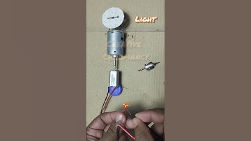 By using a generator to rotate a 12-volt motor, a 12-volt output can be produced easily #diy #dc