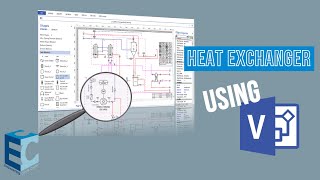 P&ID Of A Heat exchanger using Microsoft Visio