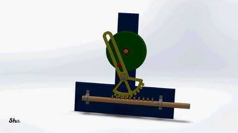 Rotary to Reciprocating Motion with Quick Return Mechanism