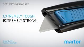 Safety knife MARTOR SECUPRO MEGASAFE product video screenshot 3