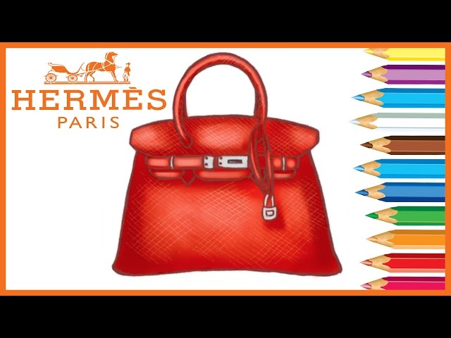 How to draw ✎ BIRKIN BAG BY HERMES ✎ 