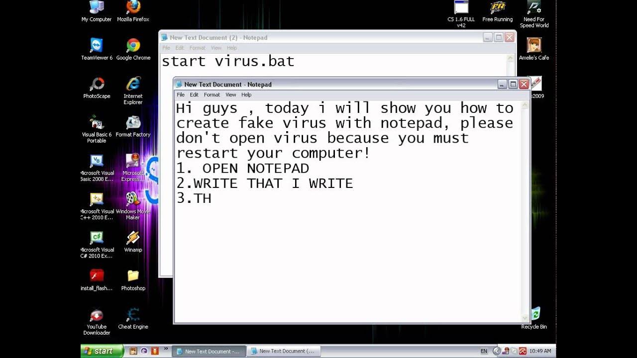 Create virus. Вирусы в bat файле. bat вирусы. код вируса в блокноте. how to make a virus in notepad.
